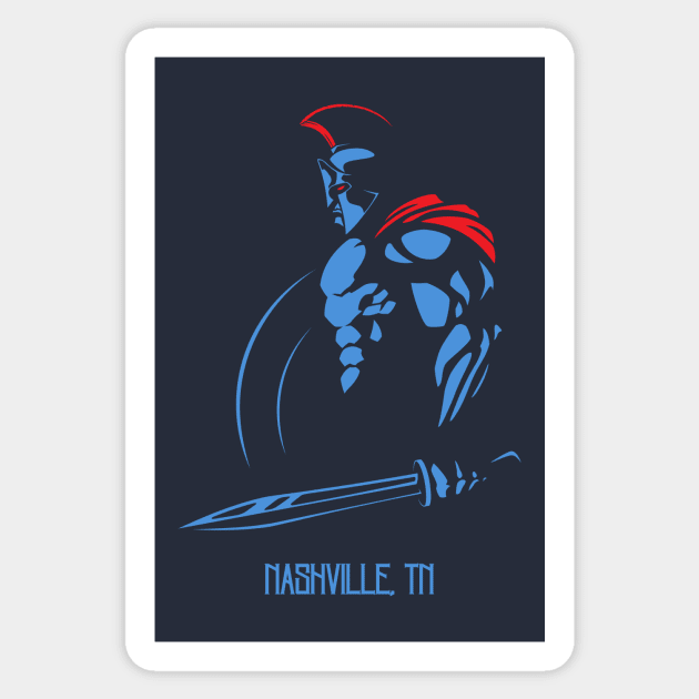 Titans Silhouette Sticker by G-Squared Tees